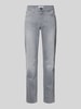 Brax Straight Fit Jeans mit 5-Pocket-Design Modell 'Cadiz' Hellgrau