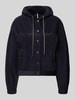 Marc Cain regular fit jack van katoenmix Marineblauw