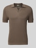 Drykorn Regular Fit Poloshirt mit V-Ausschnitt Modell 'BRAIAN' Schlamm