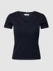 Tommy Hilfiger Curve PLUS SIZE T-shirt met V-hals Marineblauw