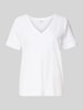 s.Oliver RED LABEL Regular Fit T-Shirt aus reiner Baumwolle Weiss