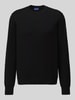 HUGO Blue Regular Fit Pullover aus Baumwoll-Mix Modell 'San Celio-C' BLACK