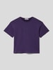 Calvin Klein Jeans T-shirt z nadrukiem z logo model ‘BOXY’ Jasnośliwkowy