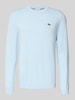 Lacoste Regular Fit Strickpullover aus Baumwoll-Mix  Hellblau