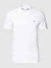 Lacoste Slim fit poloshirt met labelpatch Wit