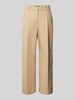 Weekend Max Mara Flared Cut Stoffhose mit Gürtelschlaufen Modell 'ZIRCONE' Sand