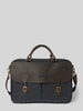 Barbour Laptoptas van gewaxt katoen Marineblauw