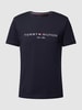 Tommy Hilfiger T-shirt z bawełny bio Granatowy