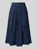 Weekend Max Mara Uitlopende midirok met tailleriem Marineblauw