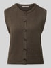Christian Berg Woman Selection Regular Fit Strickweste aus Woll-Mix Graphit Melange