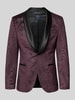 MCNEAL Paisley Sakko aus Samt Bordeaux
