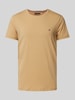 Tommy Hilfiger T-Shirt mit Label-Stitching Camel