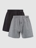 Schiesser Boxershorts aus Jersey im 2er-Pack Black