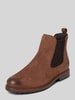 Tamaris Chelsea boots van echt leer Chocoladebruin