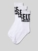 Diesel Sokken met labeldetail in een set van 3 paar Wit