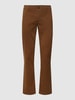 BOSS Orange Slim fit chino met labeldetail, model 'Schino' Camel