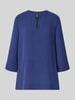 Marc Cain Regular Fit Bluse mit V-Ausschnitt und 3/4-Arm Royal