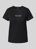 Tom Tailor Regular fit T-shirt van puur katoen Zwart