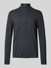 SELECTED HOMME Strickpullover mit Stehkragen Anthrazit Melange