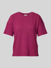 s.Oliver RED LABEL Regular Fit T-Shirt mit strukturierter Oberfläche Bordeaux