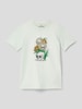 Jack & Jones T-shirt z nadrukowanym motywem model ‘BEACHBONE’ Bleu