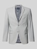 HECHTER PARIS Slim fit colbert met paspelzak op de borst Middengrijs