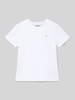 Tommy Hilfiger Teens Regular Fit T-Shirt aus reiner Baumwolle Weiss