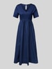 Weekend Max Mara Maxi-jurk met V-hals, model 'BRONZO' Marineblauw