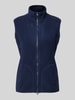 Christian Berg Woman Fleecegilet met opstaande kraag Donkerblauw