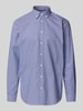 Christian Berg Men Regular Fit Business-Hemd mit Button-Down-Kragen Royal