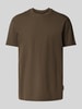 ARMANI EXCHANGE T-shirt met labeldetail Donkerbruin