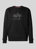 Alpha Industries Sweatshirt met labelprint Zwart