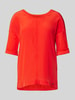 Marc Cain T-Shirt mit Label-Applikation Rot