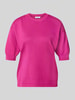 b.young Relaxed Fit T-Shirt aus Viskose-Mix Fuchsia