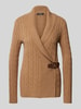 Lauren Ralph Lauren Strickjacke mit Reverskragen Modell 'DONATO' Camel