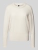 Marc Cain Gebreide pullover met ribboorden Ecru