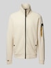 PME Legend Sweatjack met opstaande kraag Offwhite