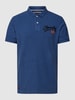 Superdry Poloshirt met labelstitching, model 'VINTAGE SUPERSTATE' Donkerblauw
