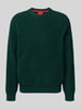 HUGO Relaxed Fit Pullover aus Baumwoll-Mix Modell 'SAN CHRISTOPHER' Dunkelgruen