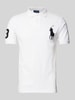 Polo Ralph Lauren Custom Slim Fit Poloshirt mit Logo-Stitching Weiss