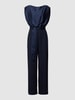 Swing Jumpsuit met ronde hals Marineblauw