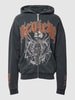 REVIEW Sweatjacke mit Motiv-Print Black