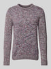 Christian Berg Men Gebreide pullover met ronde hals Bordeaux