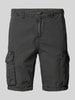 Superdry Regular fit korte cargobroek met riemlussen, model 'Parachute' Antraciet