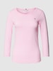 Tommy Hilfiger Longsleeve aus Baumwolle mit Label-Detail Rosa