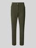 Marc Cain krój slim fit Wąskie spodnie z dodatkiem wiskozy model 'SILEA' Khaki