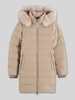 Tommy Hilfiger Steppmantel mit Teddyfell-Kapuze Modell 'TYRA' Sand