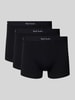 PAUL SMITH Trunks mit elastischem Logo-Bund im 3er-Pack Black