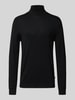 Only & Sons Regular Fit Rollkragenpullover aus Viskose-Mix Modell 'WYLER' Black