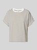 OPUS T-Shirt mit Rundhalsausschnitt Modell 'Sotel' Dunkelbraun